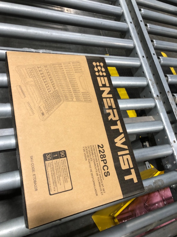 Photo 1 of ENERTWIST 228 Pcs Screwdriver Bit Set, CR-V 1/4" Hex Shank Includes Rare Security Bits, Nut Drivers, and Magnetic Bit Holder, Ultimate Driver Bit Set with Sturdy Tool Box