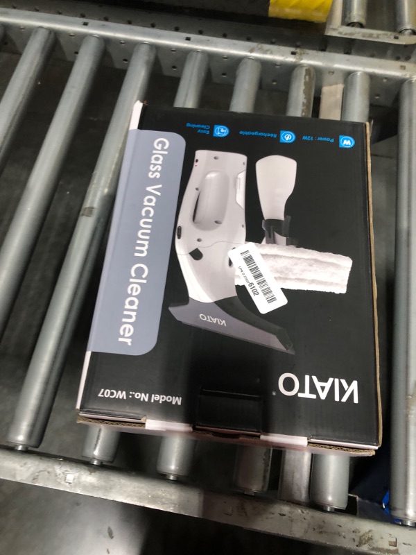 Photo 1 of Kiato Window Vacuum, Window Vacuum Squeegee, Rechargeable Window Vac, Cordless Window Vacuum Cleaner Set, 2x Squeegee (11”+ 6.7”, 2 Pack), Electric Cleaning Tool for Windows, Tiles, Mirrors, 2200mA