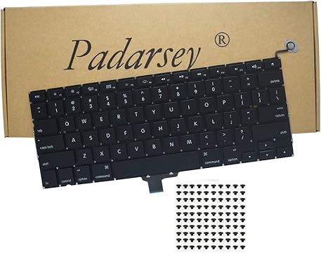 Photo 1 of Padarsey New Laptop Replacement Keyboard Compatible for MacBook Pro 13-inch A1278 2008 2009 2010 2011 2012 2013 2014 2015 Year with 80Pce Keyboard Screws