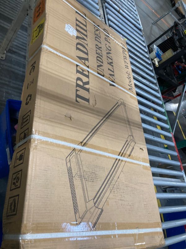 Photo 1 of 10% Incline Walking Pad Treadmill 265 lb Capacity, Under The Desk Treadmills for Home,[Voice Controlled] Small Treadmill Work with KINOMAP Apple Health, Portable Treadmill for Office, Apartment