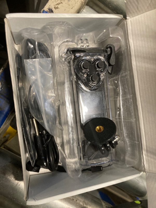 Photo 1 of 4K HD Pocket Camera, 270° Rotatable Large Wide Angle, 30m/98ft Underwater Camera with & Mic for Outdoor Riding Diving Shooting, 1000mAh Rechargeable