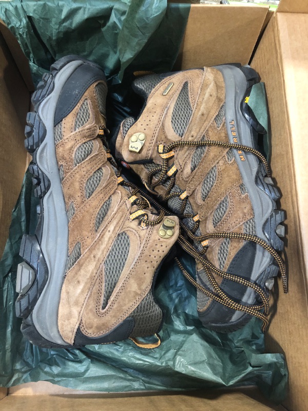 Photo 1 of Merrell Men's Moab 3 Mid Waterproof Hiking Boot, Earth, 11