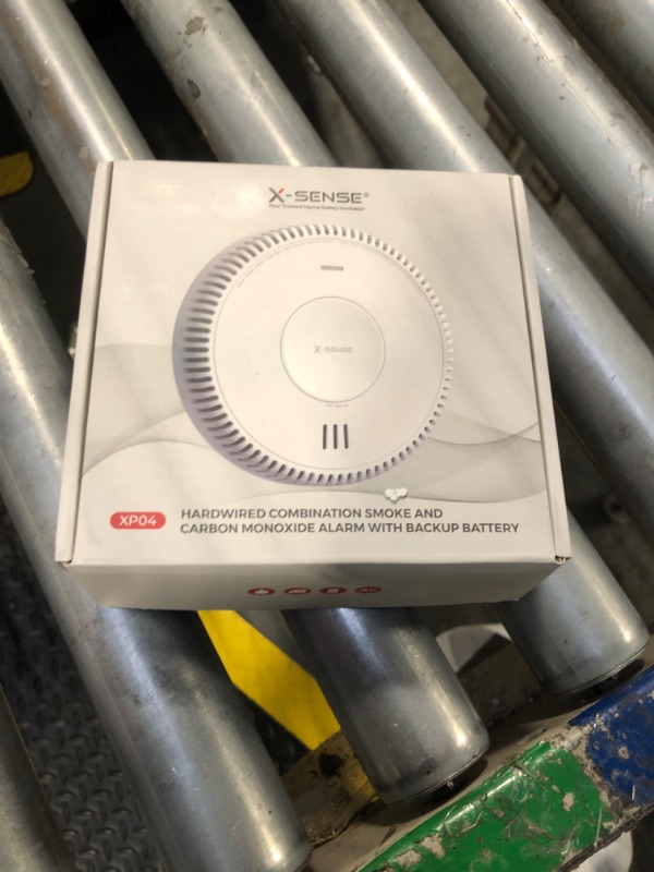 Photo 1 of X-Sense Hardwired Combination Smoke and Carbon Monoxide Detector, Hardwired Interconnected Smoke and CO Detector Alarm with Replaceable Battery Backup, XP04, 1-Pack