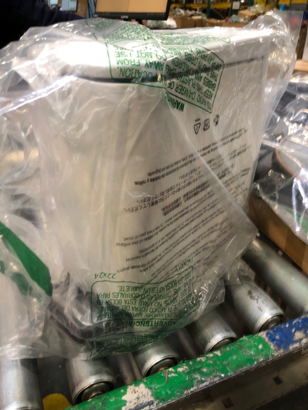 Photo 1 of Homie Soft Close, Slim Trash Can 6 Liter / 1.6 Gallon with Anti - Bag Slip Liner and Lid, Use as Mini Garbage Basket, Slim Dust Bin, or Decor in Bathroom, Restroom, Kitchen, or Bedroom (Matte White)