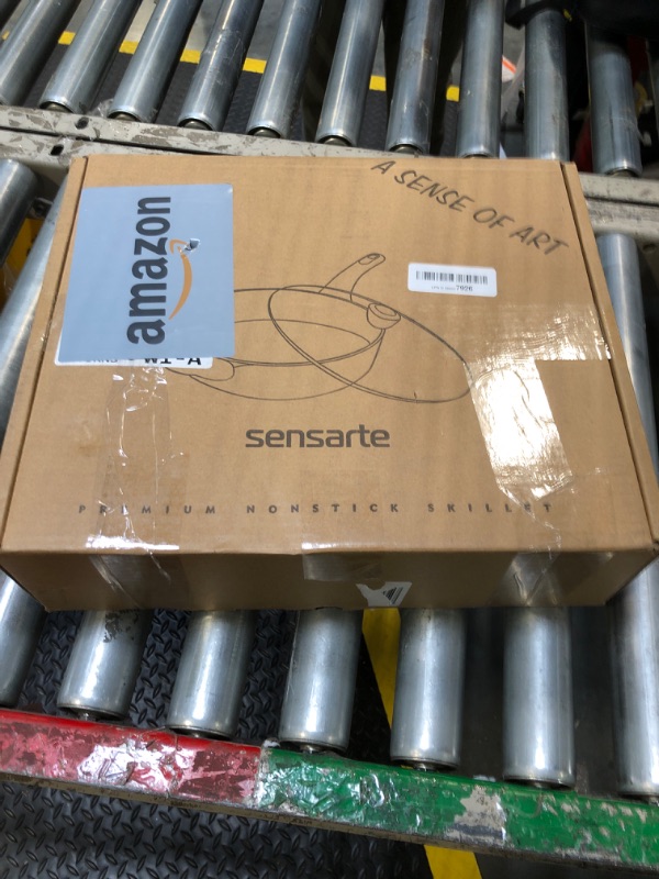 Photo 1 of SENSARTE Nonstick Frying Pan Skillet with Lid, 12 Inch Large Deep Frying Pan, 5 Qt Non Stick Saute Pan with Cover, Induction Pan, Healthy Non Toxic Cooking Pan with Helper Handle, PFOA PFOS Free