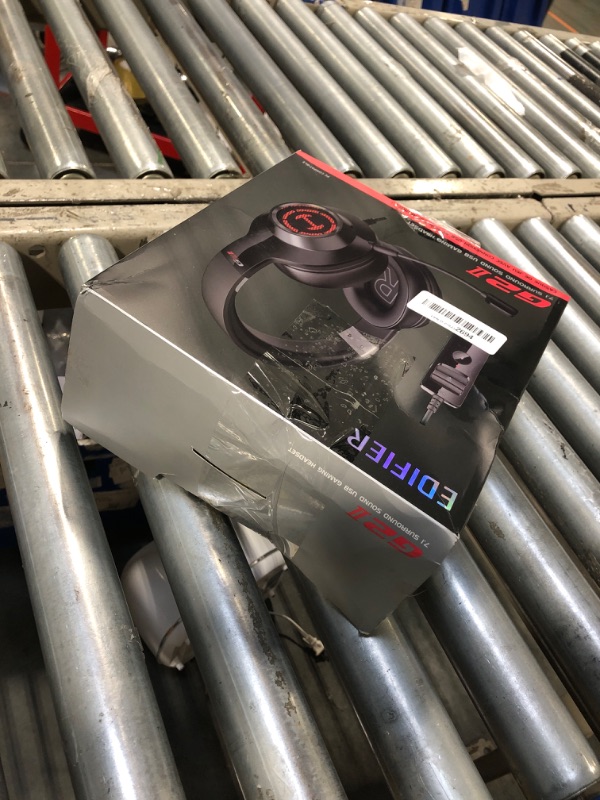 Photo 1 of Edifier G2II Gaming Headset for PC PS4 USB Wired Gaming Headphones with 7.1 Surround Sound with Noise Canceling Microphone and RGB Light 50mm Driver Compatible with Mac Desktop PC Black