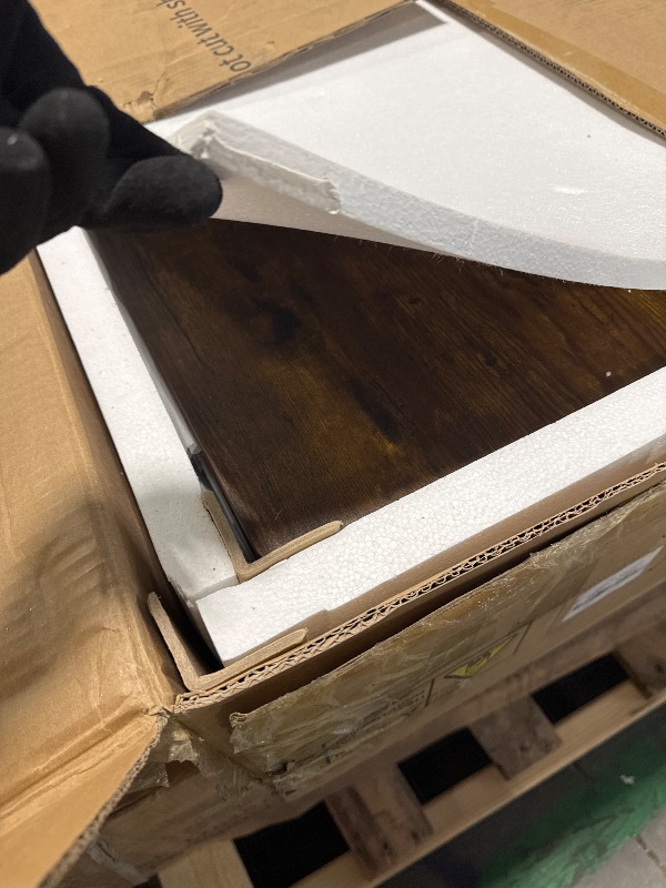 Photo 1 of DWVO 7 Pieces Folding Extendable Dining Table Set with 6 Chairs for 6 Peoples 66.9" Drop Leaf Wood Kitchen Dining Room Table Set with 2 Storage Drawers & Wheel for Small Space Saving Rustic Brown