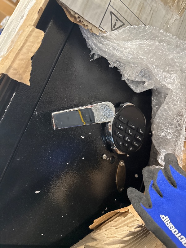 Photo 1 of GarveeTech Fireproof Depository Safe with Drop Slot, Electronic Anti-Theft Drop Safe for Business with Programmable Numeric Keypad Lock and Spare Keys, Cash Drop Safe Box for Office Home Retail Store