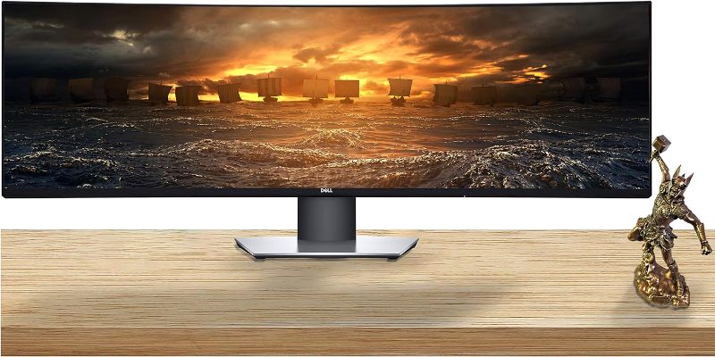 Photo 1 of Dell UltraSharp U4924DW 49" Dual Quad HD (DQHD) Curved Screen Edge WLED LCD Monitor - 32:9,Black