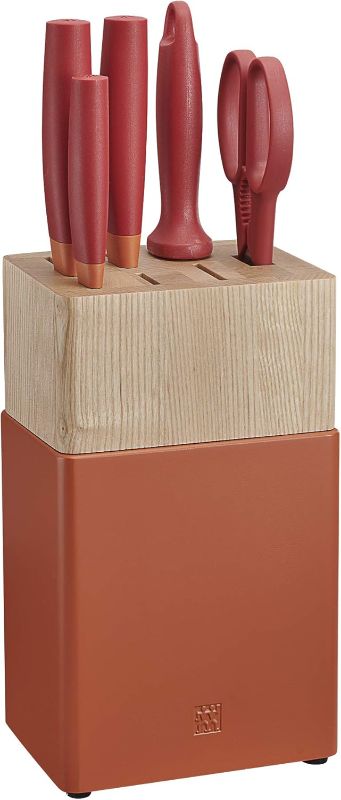 Photo 1 of ***knives missing*** ZWILLING Now S 6-pc Knife Block Set - Grenada Orange