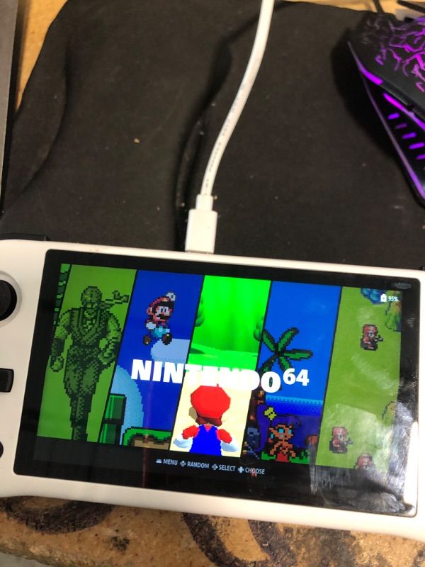 Photo 1 of X55 Handheld Game Console 5.5 inch Portable Retro Video Hand-Held Games Consoles Rechargeable RK3566 Hand Held Classic Play System Black