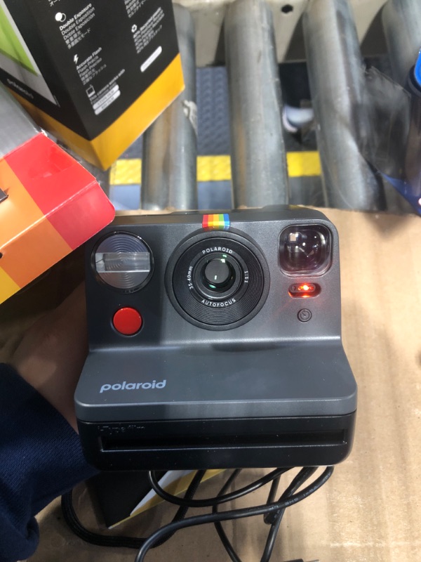 Photo 1 of Polaroid Now 2nd Generation I-Type Instant Camera + Film Bundle - Now Black Camera + 16 Color Photos (6248)- Black