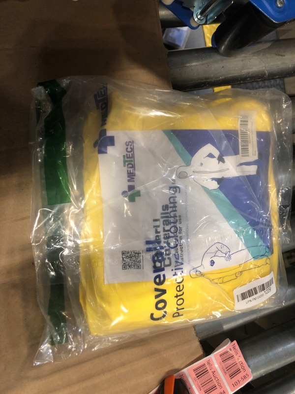 Photo 1 of Medtecs Hazmat Suits - 6 Sizes Options Disposable Coveralls Suit, Medical Protective Coverall PPE Hazmat Suits