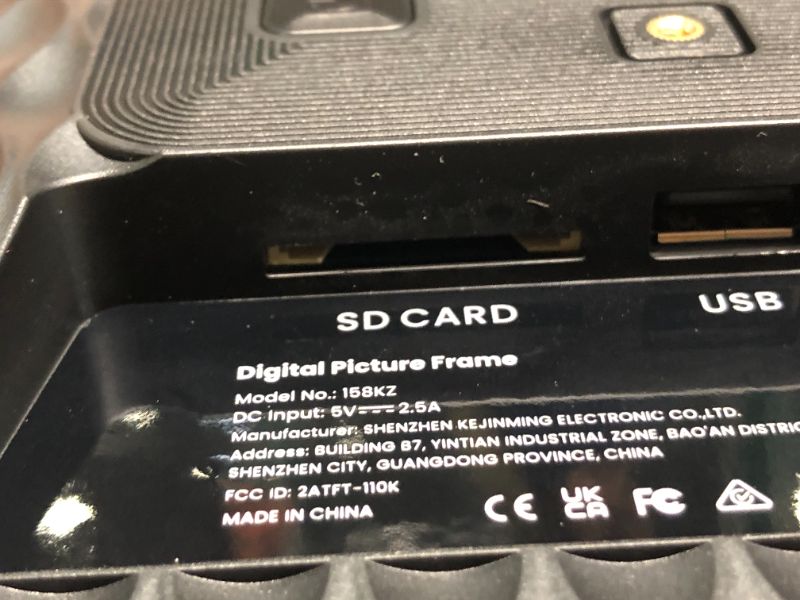 Photo 3 of ***unknown if SD card include this item, system operating a little slow, didn't test for further function due to network connection require*** Uhale 15.6" Digital Picture Frame 64GB Storage 1920x1080 IPS FHD WiFi Electronic Photo Frame with Remote Control