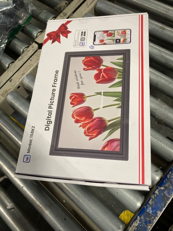 Photo 5 of ***unknown if SD card include this item, system operating a little slow, didn't test for further function due to network connection require*** Uhale 15.6" Digital Picture Frame 64GB Storage 1920x1080 IPS FHD WiFi Electronic Photo Frame with Remote Control