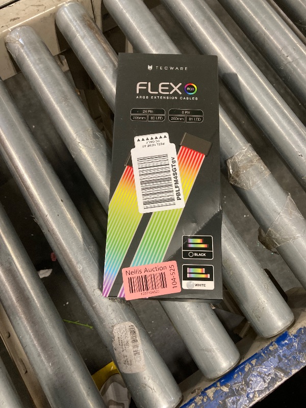 Photo 1 of TECWARE Flex RGB, PSU Extension Cable Cover Kit, Light Up LED Strip Set for GPU and Motherboard PC Cables, 5V 3 Pin ARGB Sync, Compatible with 8-Pin, 16-Pin, 24-Pin, White