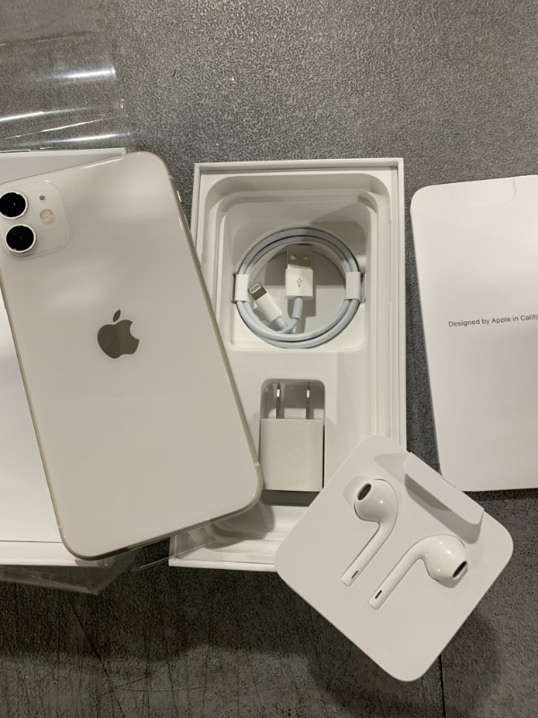 Photo 4 of Apple iPhone 11 [128GB, White] + Carrier Subscription [Cricket Wireless]