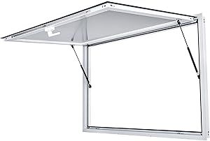 Photo 1 of VEVOR Concession Window 60 x 36 Inch, Concession Stand Serving Window Door with Double-Point Fork Lock, Concession Awning Door Up to 85 Degrees for Food Trucks, Glass Not Included
