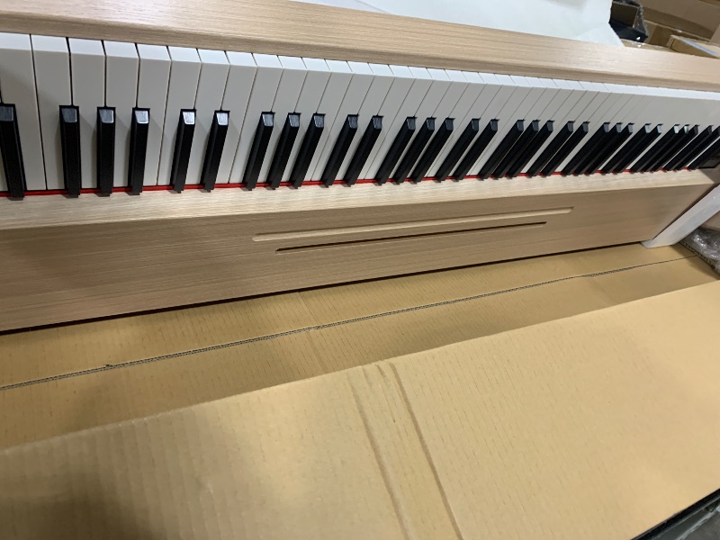 Photo 2 of UISCOM 88-Key SEMI Weighted Digital Piano - Full-Size Electric Keyboard Piano with Triple Pedal, USB Connectivity, and Power Supply – Ideal for Beginners & Professionals