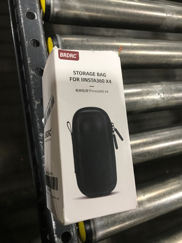 Photo 1 of BRDRC Carrying Case for Insta 360 X4 (for Original Lens Cap), Portable Small Storage Bag Protective Cover Hard Shell Travel Protector with Wrist Strap Carabiner for Insta360 X4 Camera Accessories
