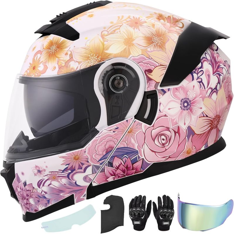 Photo 1 of Modular Motorcycle Helmets Full Face Flip up Street Bike Motorcycle Helmet for Unisex Adult Model 912
