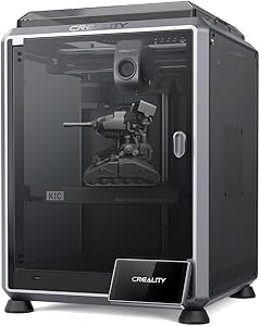 Photo 1 of Creality K1C 3D Printer, 2024 New Version 600mm/s Fast Printing Speed and Clog-Free Direct Extruder, Support 300? Print and Carbon Fiber Filament, Auto Leveling and AI Camera 8.66 * 8.66 * 9.84 inch
