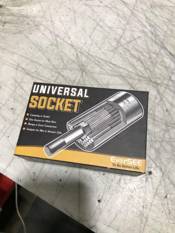View 2 of Universal Socket Tool Gifts for Men Stocking Stuffers for Men Dad Adults, Super Grip Socket Power Drill Adapter, Christmas Gadgets Birthday for Husband Him Boyfriends Women Who Have Everthing