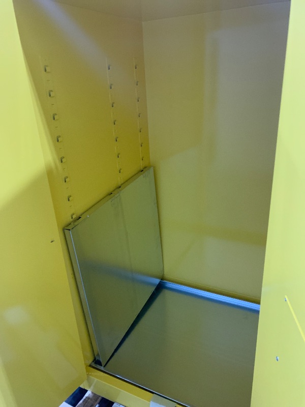 Photo 6 of BACK SIDE OF CABINET IS DAMAGED  - 43" H x 18" W Sure-Grip® EX Safety Cabinet Door Type: Manual