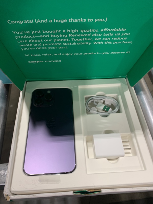 Photo 6 of ** sims locked ** Apple iPhone 14 Pro Max, 256GB, Deep Purple - (Renewed Premium)