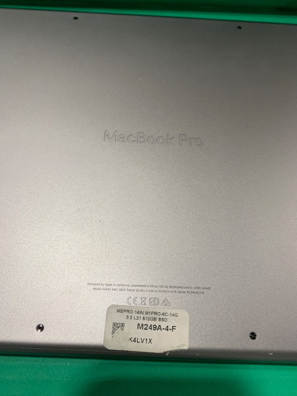 Photo 3 of **unable to set startup disk ** Apple 2021 MacBook Pro M1 Pro chip (14-inch, 16GB RAM, 512GB SSD) - Space Gray (Renewed Premium)