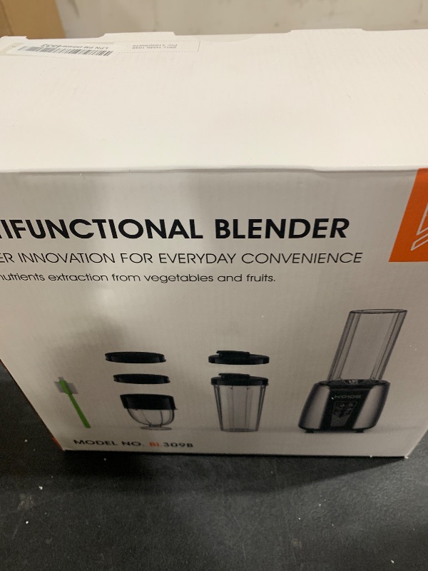 Photo 1 of KOIOS Smoothie Blender, Max 1000w Personal Blender for Shakes and Smoothies, 12Pcs Coffee Grinder and Countertop Blenders Combo for Kitchen, Portable Smoothie Blenders with 2x22 oz To-Go Cups, Non-BPA