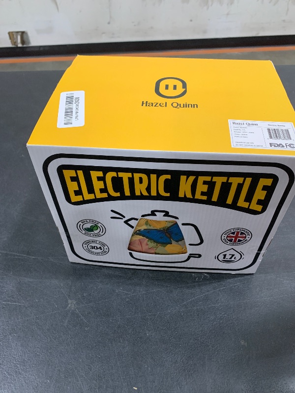 Photo 1 of Hazel Quinn X Eduardo Recife Collaboration Electric Retro Tea Kettle with Thermometer - 1.7 Litres / 57.5 Ounces, All Stainless Steel, Fast Boiling 1200W, Cordless, BPA-free, Automatic Shut-Off