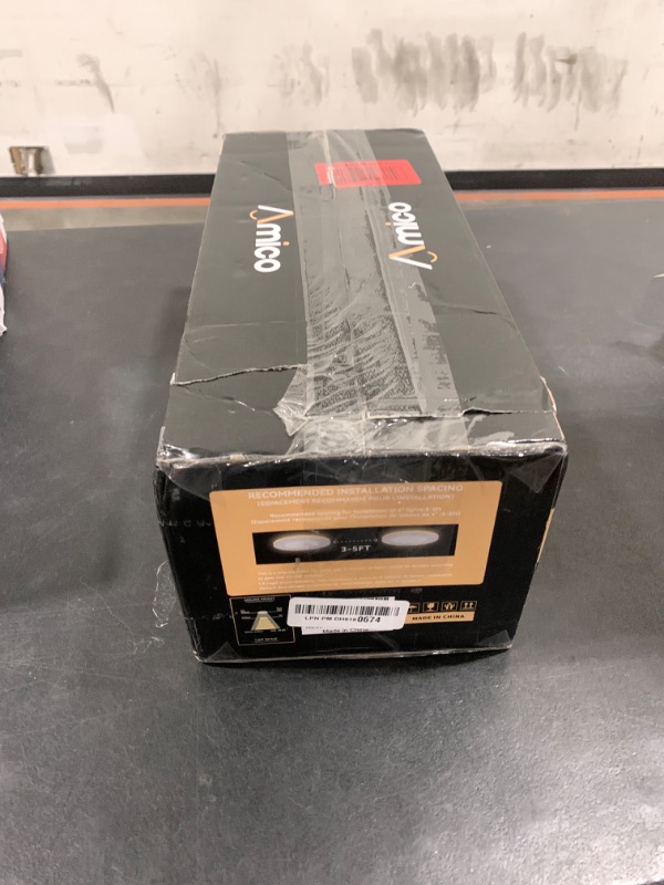 Photo 1 of Amico 12 Pack 4 Inch 5CCT LED Recessed Ceiling Light with Night Light, 2700K/3000K/3500K/4000K/5000K Selectable Ultra-Thin Lighting, 10W=90W, 700LM, Dimmable Canless Wafer Downlight - ETL&FCC