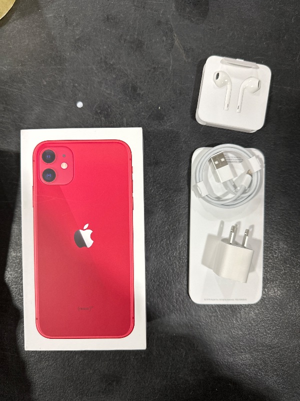 Photo 2 of Apple iPhone 11 [128GB, (Product) RED] + Carrier Subscription [Cricket Wireless]