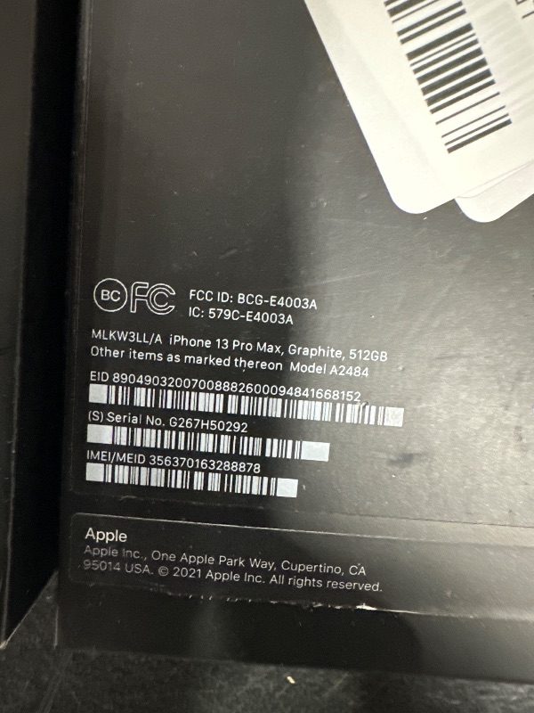 Photo 5 of Apple iPhone 13 Pro Max (512GB, Graphite) + Carrier Subscription