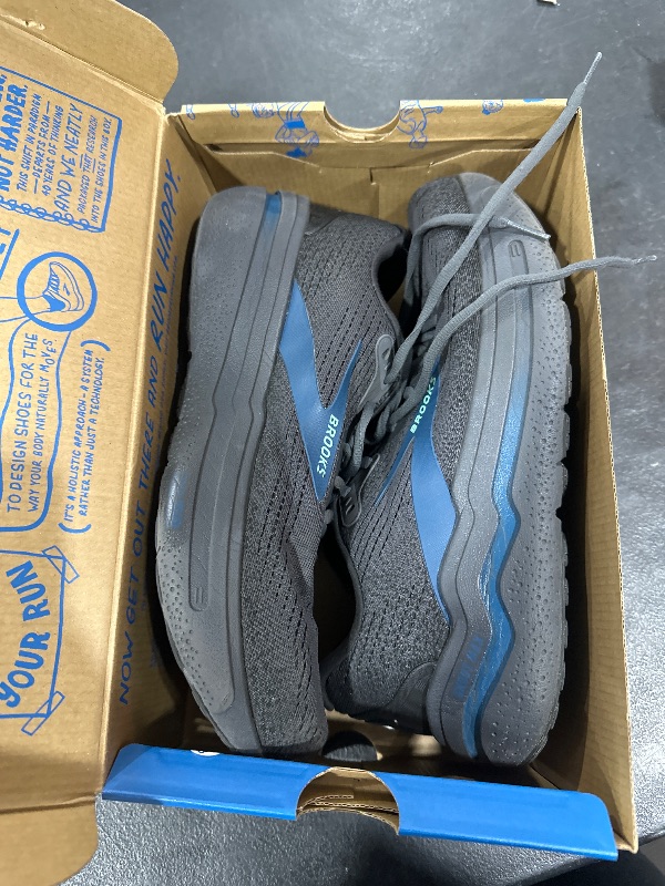 Photo 2 of Brooks Men’s Ghost Max 2 Neutral Running & Walking Shoe - Ebony/Cockatoo/Blue Sapphire - 9 Wide