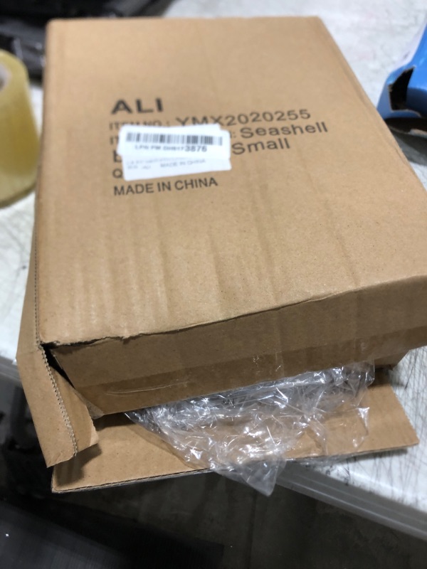 Photo 1 of ALIWINER Small Blue Seashell Bowl,Scalloped Clam Shell Bowl for Wedding Party Nautical Beach Event Decor Coastal Decor Gift for Housewarming Beach House