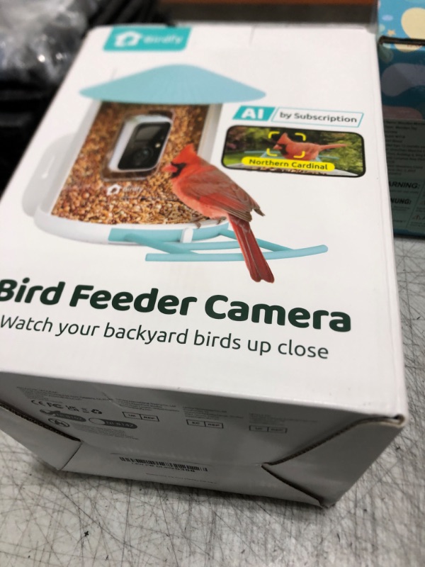 Photo 1 of NETVUE by Birdfy Smart Bird Feeder with Camera, Bird Watching Camera, Auto Capture Bird Videos & Motion Detection, Wireless Camera Ideal Present for Bird Lover,Blue