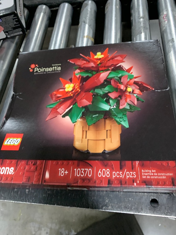 Photo 1 of LEGO Icons Poinsettia Building Set - Artificial Flower Decorations & Centerpieces for Table, Adults Ages 18+ - Gift for Valentines Day - 10370