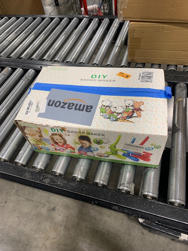 Photo 1 of Happizza Button Maker Machine, 75mm(3 inch) DIY Pin Button Maker Press Machine Kit, Badge Button Press Machine Pin Maker Machine with Free 100pcs Button Parts&Pictures&Circle Cutter&Magic Book