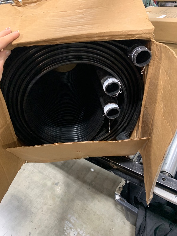 Photo 1 of SunHeater Pool Heating System Two 2’ x 20’ Panels – Solar Heater for Inground and Aboveground Made of Durable Polypropylene, Raises Temperature, 6-10°F, S240U Black