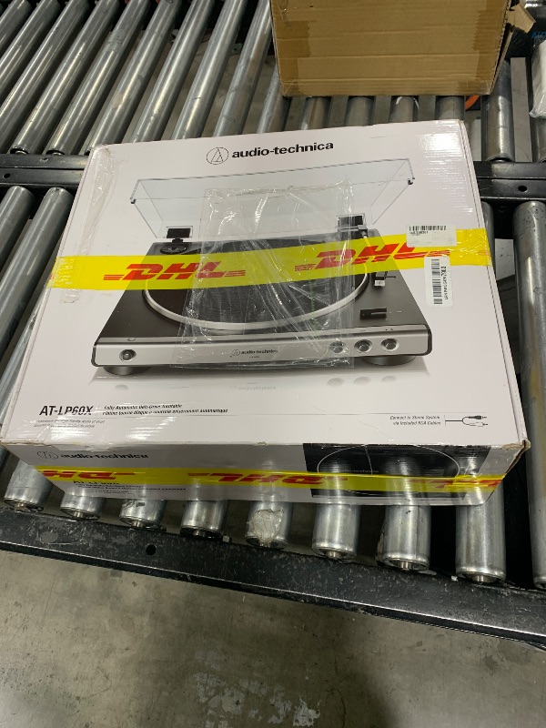 Photo 1 of Record Player for Vinyl Turntable with Built-in Wireless Receiver & 2 Stereo Speakers 3 Speed 3 Size LP Player Portable Turntable for Vinyls Records Headphone AUX RCA Auto Stop New Sleek Dark Blue