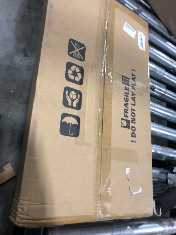 Photo 1 of Hongkee 10x20 Picture Frame, Rustic Brown Wood Frame with Tempered Glass Collage Frame, Display Pictures Three 5x7 With Mat or 10 x 20 Without Mat - Horizontal or Vertical Wall Mounting