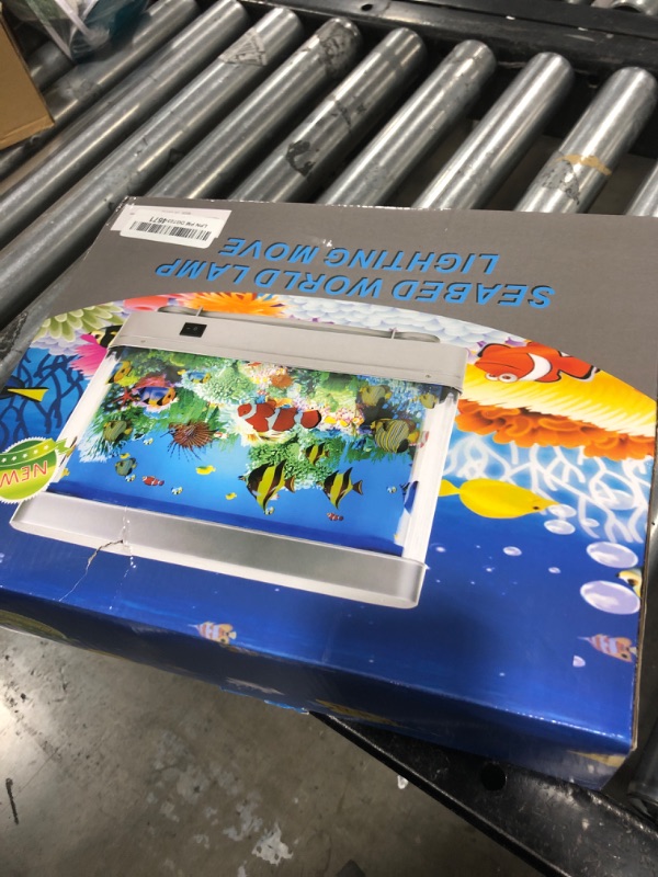 Photo 1 of Tokenkuko Fake Fish Tank Mini Aquarium,Artificial Tropical Fish Decorative,Fake Aquarium Decorative Lamp,Aquarium Lights Motion Lamp Night Light with Moving Fish,Gift for Kids(US Plug)