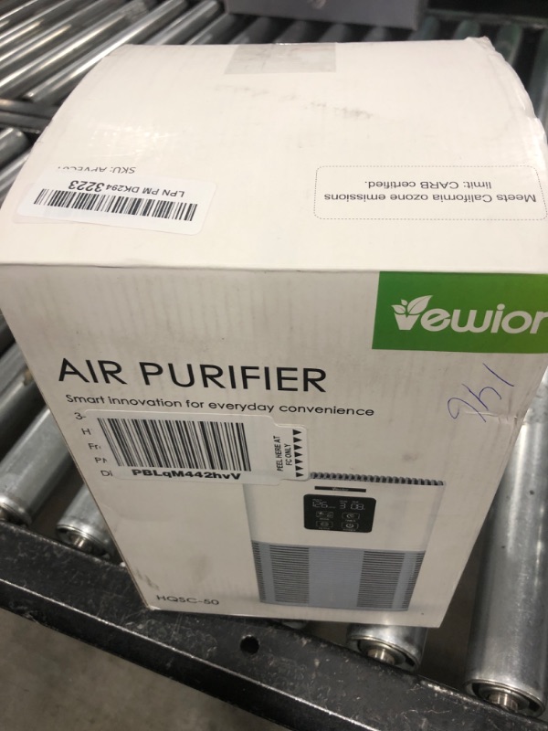 Photo 2 of VEWIOR Air Purifiers for Home, HEPA Air Purifiers for Large Room up to 600 sq.ft, H13 True HEPA Air Filter with Fragrance Sponge 6 Timers Quiet Air Cleaner for Pet Dander Wildfire