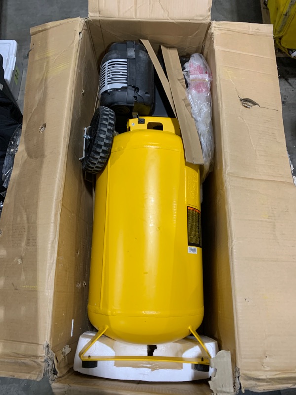 Photo 2 of DEWALT Vertical Portable Compressor, 1.9 Hp 200 Psi Oil Free High Pressure Low Noise (D55168)