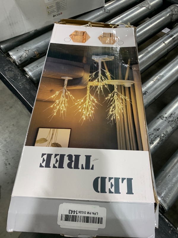 Photo 1 of 2 Pack 144 LED Artificial Tree Lamp with Timer, DIY Birch Tree with LED Lights, Lighted up Tree Lamp USB/Battery Powered, Fairy Light Spirit Tree for Table Home Bedroom Christmas (Warm White)