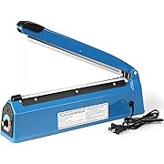 Photo 1 of 12 Inch Impulse Heat Sealer Impulse Bag Sealer, Manual Poly Bag Heat Sealer Machine for Plastic Bags PE PP Bags with Extra Replace Element Grip
