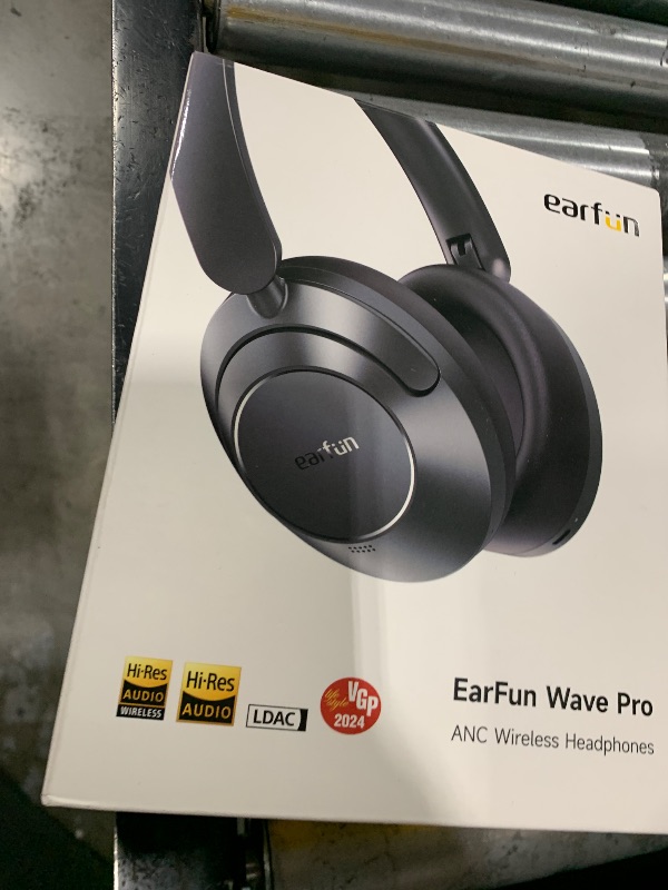 Photo 2 of EarFun Wave Pro Active Noise Canceling Headphones, Wireless Over Ear Bluetooth Headphones, LDAC Hi-Res Sound, 5 Mics AI Clear Call, 80H Playtime, Multipoint Connection, Comfort Fit, Custom EQ via App