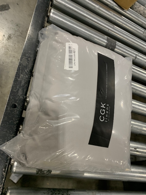 Photo 1 of Extra Deep Split King Sheet Set - 7 Piece Breathable & Cooling Sheets - Hotel Luxury Bedding Set w/18-24 Inch Extra Deep Pockets - Easy Fit, Soft, Wrinkle Free & Comfy - Light Grey, Split King Size